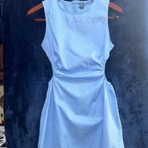 SHEIN Light Blue Mini Dress